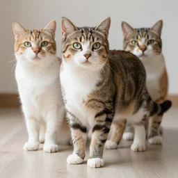 a cat with 6 legs