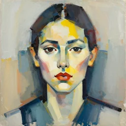 abstract art + portrait