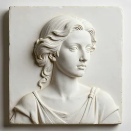 a portrait of an elegant lady, counter - relief