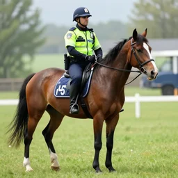 a horse as a police officer