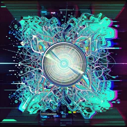 super resolution video filter effect, hd 8 k, upscale photo, ultra detailed glitch, vhs, vectorial illustration splash, geometric pattern illusion,