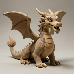 a dragon made out of clay, hyperrealistic, national geographic photo
