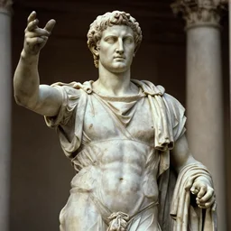 greek statue of Julius Caesar in American Psycho (1999)