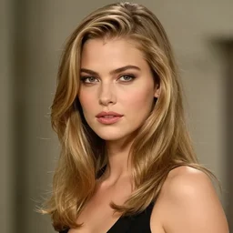 portrait photo of a gorgeous young Doutzen Kroes as Bond Girl in Retro 80s movie in the style of digital art by Eugene de Blaas and Ross Tran, vibrant color scheme, highly detailed, in the style of romanticism