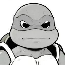 anthropomorphic ninja turtle!!! jim lee!!! face macro shot!!! flat! ink sketch grayscale by jim lee close up in the style of jim lee, ninja! battle rugged hulk turtle animal superhero wide face by jim lee
