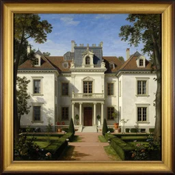 carvaggio painting of a mansion in the 60s