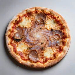 galaxy made of pizza