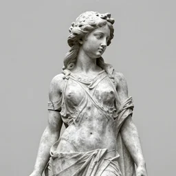 glitched statue
