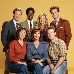 the cast of cheers 1 9 8 2, publicity photo