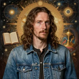 an awesome jean giraud work of art of timothy leary in the style of a renaissance masters portrait, tibetan book of the dead imagery and new - age mystical symbolism, intricately detailed, 4 k, cgsociety