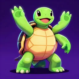 turtle portrait, 8 0 s synch, wave, neon