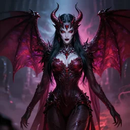 A nightmare of Asmodeus so beautiful no words could ever describe it, digital art, trending on artstation, hyper detailed, 4k, UHD, High contrast, vibrant colors, SFW