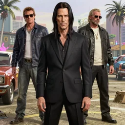 highly detailed full body portrait nick cave as sandman from dc comics, gta v, stephen bliss, unreal engine, fantasy art by greg rutkowski, global illumination, radiant light, fantasy art by cristian sauret, greg rutkowski, loish, rhads, ferdinand knab, makoto shinkai and lois van baarle, ilya kuvshinov, rossdraws, tom bagshaw