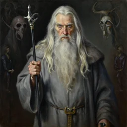 gandalf. a 2 4. artgerm. high detail scene. beksinski. mark maggiori. epic ultrarealism. oil on canvas