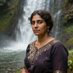 “ Portrait of an Indian Woman next to a waterfall, by Alfred Stieglitz”
