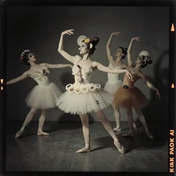 kodak portra 4 0 0, wetplate, photo of a surreal artsy dream scene,, girl, weird fashion, ballet costume, dancers, photographed by paolo roversi style
