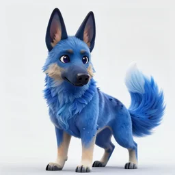 an anthro anthropomorphic furry fursona hybrid of a blue german shepherd and a blue fox, with blue fur and blue eyes in a hoodie, award winning digital art, trending on furaffinity, artstation, pixiv