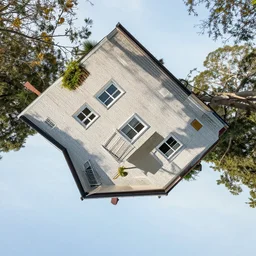a house rotated 150 degrees