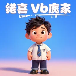 a pixar movie starring leo valdez, quirky and adorable character poster, promotional ad, cgstation, 3 d model