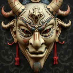 hannaya oni mask, by shin hanga, chie yoshii and sean yoro