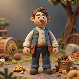 a claymation model of the harvest by frederick morgan ( 1 8 8 9 )