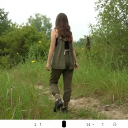 wild woman trail cam photo
