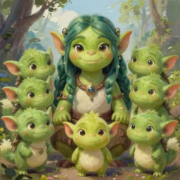 cute concept art fantasy painting of a feminine orc, green skin, by artgerm, sylvain sarrailh, rossdraws, wlop, fursona, furaffinity, furry, deviant art, e 6 2 1, global illumination, tankoban, oil on canvas, 4 k, smooth details, pixar animation style!