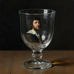 painting of a glass, extreme fine detail background, night, highly detailed, high quality, digital painting, hyperrealistic, by pieter claesz, caravaggio, jean baptiste simeon chardin