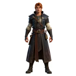 confident alchemist with potions, detailed 3d character render, full body, standing, isolated on a pure white background, centered, whole figure in frame, sharp focus, studio lighting