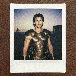Polaroid image of Henry Cavill as Gladiator