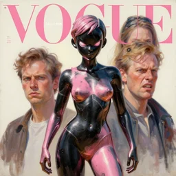 3 d, angry marble statue fashion model, liquid black and pink metal, sun, vogue cover style, poster art, high detail, intricate oil painting, multiple exposure, stanley kubrick mood, hyperrealism, 3 d, by tooth wu and wlop and beeple and greg rutkowski