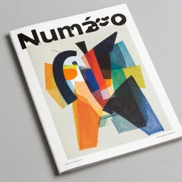 editorial portrait of numero magazine, abstract expressionism, colorful modern, minimal, dynamic composition, detailed, matte print, dynamic perspective, muted color, lomography, risograph, rich grainy