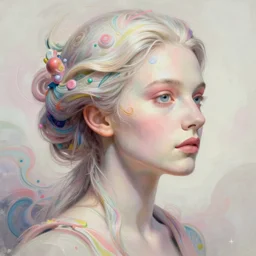 bright psychedelic todd solondz turning into a woman, diffuse lighting, fantasy, intricate, elegant, highly detailed, lifelike, photorealistic, digital painting, artstation, illustration, concept art, smooth, sharp focus, art by francis bacon