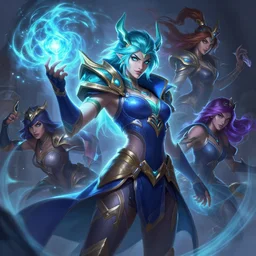 nami league of legends wild rift hero champions arcane magic digital painting bioluminance alena aenami artworks in 4 k design by lois van baarle by sung choi by john kirby artgerm style pascal blanche and magali villeneuve mage fighter assassin