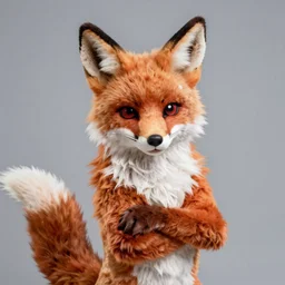 portrait photo still of a fox fursuit, 8 k, 8 5 mm f 1. 8