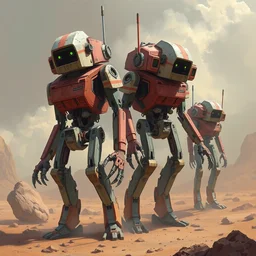 robots, by chris mastree, artstation