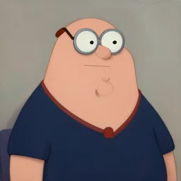 Portrait of peter griffin, Illustration, Detailed Oil painting