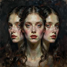 symmetry!! the portrait of the absurdly beautiful woman, octane render, symmetrical face, full body!! maximalist details, octane render, trending in cgsociety, horor, a beautiful painting by gerald brom, peter mohrbacher, sophie anderson
