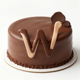 chocolate cake with [ letters ] [ d ] [ [ [ w ] ] ]