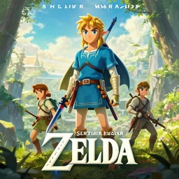 movie poster, zelda, by sylvain sarrailh, rhads, ferdinand knab, trending on artstation
