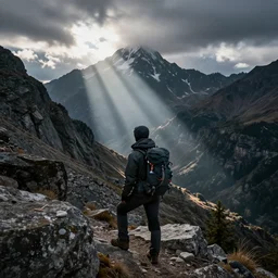 last picture taken by missing hiker, photograph, glitched, ominous