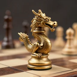 A dragon chess piece,