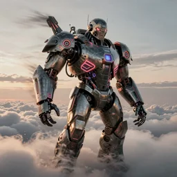 portrait of epic anthropomorphic wheel cyborg neon armor, in clouds, cinematic studio light, windy, sunrise, by gerald brom, by mikhail vrubel, by peter elson, muted colors, extreme detail, trending on artstation