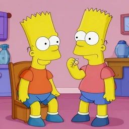 Bart Simpson eating Eric cartman