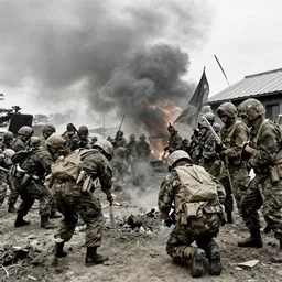 u. s. forces killing japanese imperialists