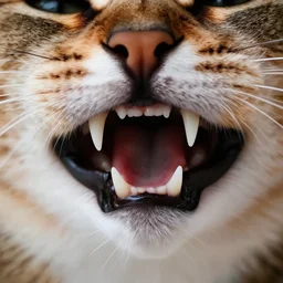 cat fangs frame
