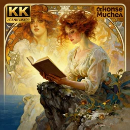 hyperrealist portrait of a woman as amber heard reading a book atop a windy cliff by jeremy mann and alphonse mucha, fantasy art, photo realistic, dynamic lighting, artstation, poster, volumetric lighting, very detailed faces, 4 k, award winning