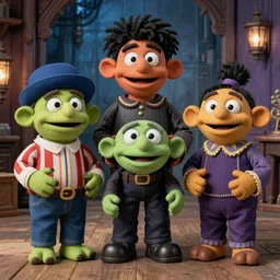 Muppets designed by Junji Ito