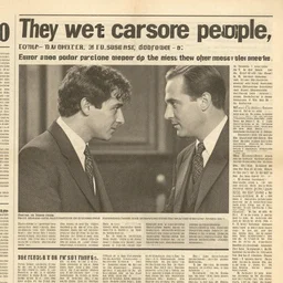 1 9 8 0 s newspaper photo of : they were careless people, tom and daisy - they smashed up things and creatures and then retreated back into their money or their vast carelessness or whatever it was that kept them together, and let other people clean up the mess they had made.