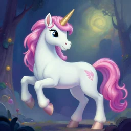 A stunningly beautiful mystical unicorn :: hyperdetailed :: hyper realistic :: art by Walt Disney :: in the style of Fantasy Art
